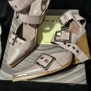 Jeffrey Campbell Pink Buckle Women Shoes